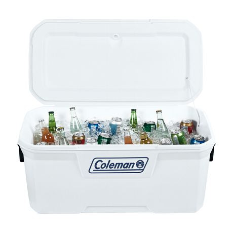 Coleman 316 Series 120-Quart Hard Ice Chest Cooler, White Marine, 1 pc