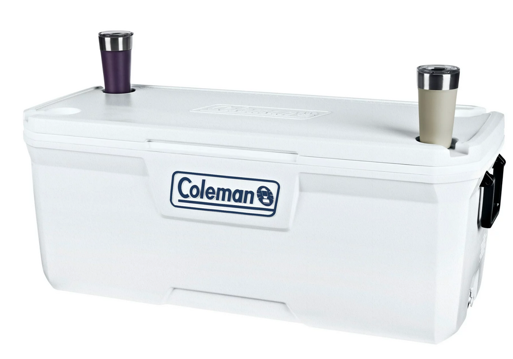 Coleman 316 Series 150-Quart Hard Ice Chest Cooler, White Marine, 1 pc