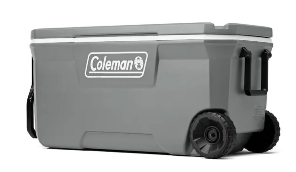 Coleman 316 Series 100-Quart Wheeled Cooler, Grey, 1 pc