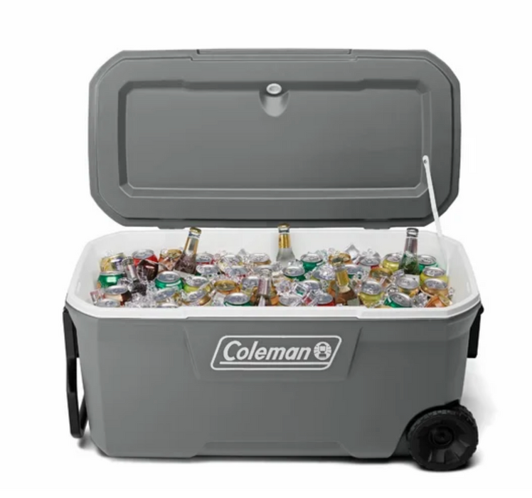 Coleman 316 Series 100-Quart Wheeled Cooler, Grey, 1 pc