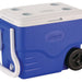 Coleman 40-Quart Wheeled Cooler, Blue, 1 ct