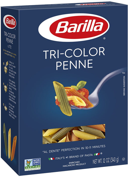 Barilla Tri-Color Penne Pasta, 12 oz