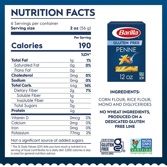 Barilla Gluten-Free Penne , 12 oz