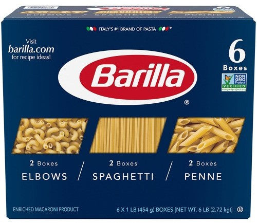 Barilla Pasta Variety Box, 6 x 454 gr