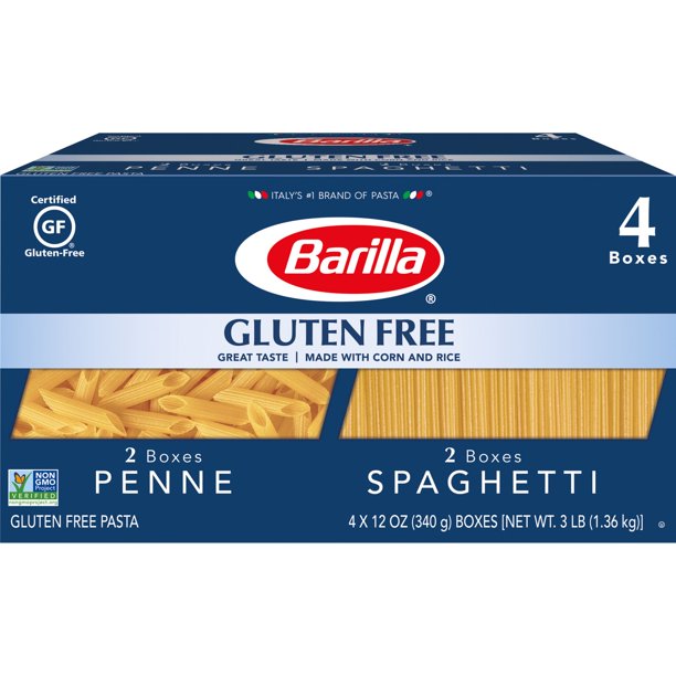 Barilla Gluten-Free Penne & Spaghetti Pasta , 4 x 12 oz