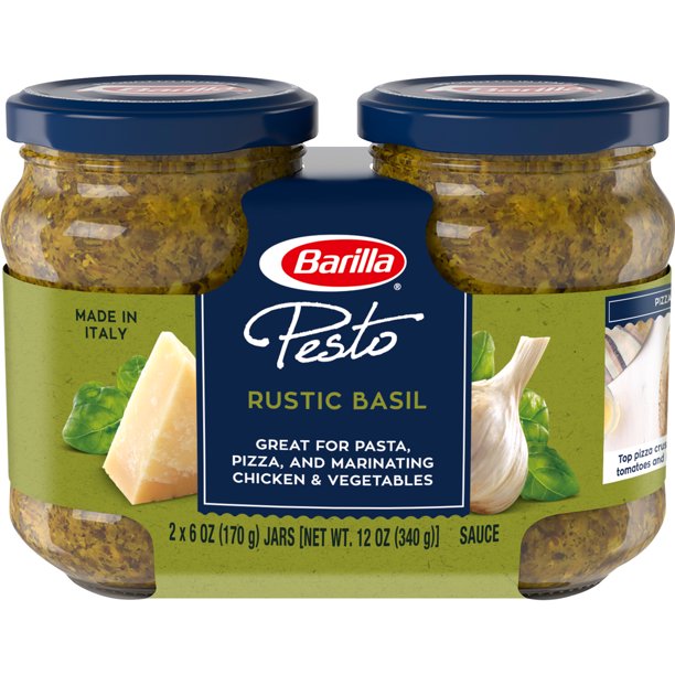 Barilla Rustic Basel Pesto Sauce, 2-Pack , 2 x 6 oz