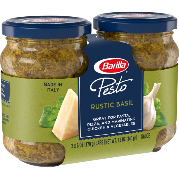 Barilla Rustic Basel Pesto Sauce, 2-Pack , 2 x 6 oz