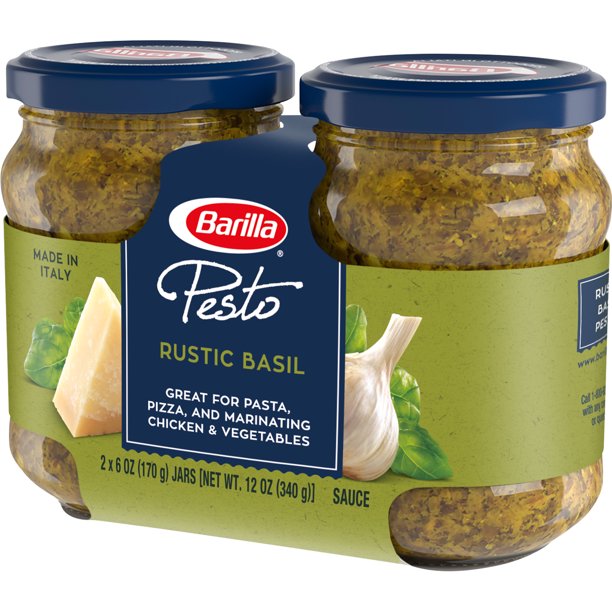 Barilla Rustic Basel Pesto Sauce, 2-Pack , 2 x 6 oz