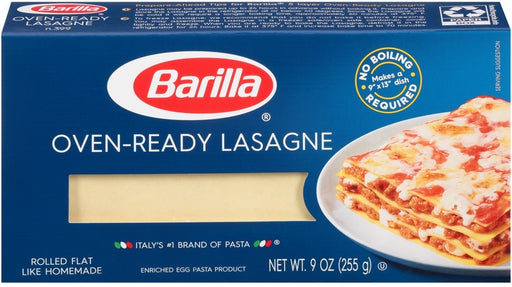 Barilla Lasagna Pasta Boiling No Boil Lasagna Noodles Cook Lasagna