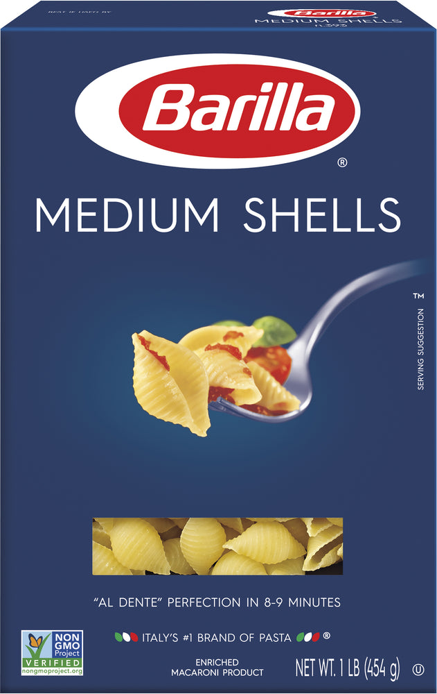 Barilla Medium Shells Pasta, 1 lbs