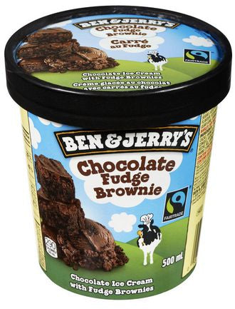 Ben & Jerry's Ice Cream, Chocolate Fudge Brownie, 473 ml