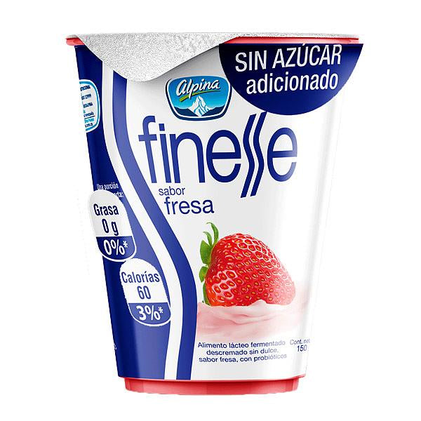 Alpina Finesse Strawberry Yogurt, Zero Sugar , 150 gr