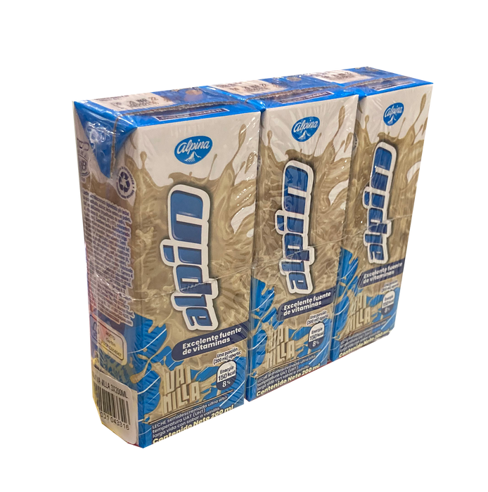 Alpina Milk, Vanilla Flavor, 3 x 200 ml