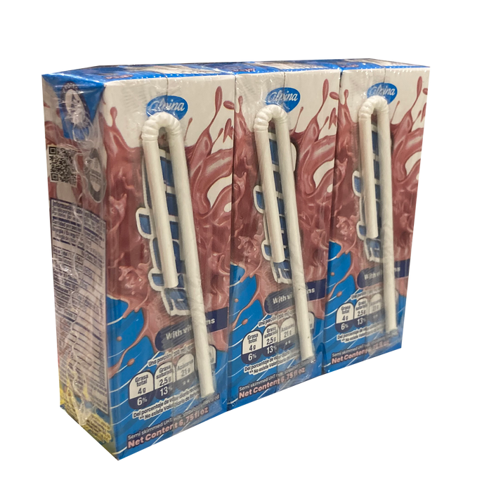 Alpina Milk, Strawberry Flavor, 3 x 200 ml