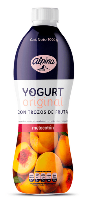 Alpina Peach Yogurt Drink , 1000 gr