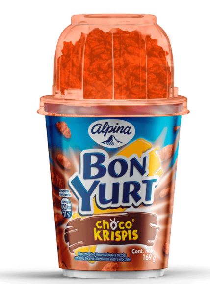 Alpina Bon Yurt Choco Krispis Yogurt For Kids , 169 gr