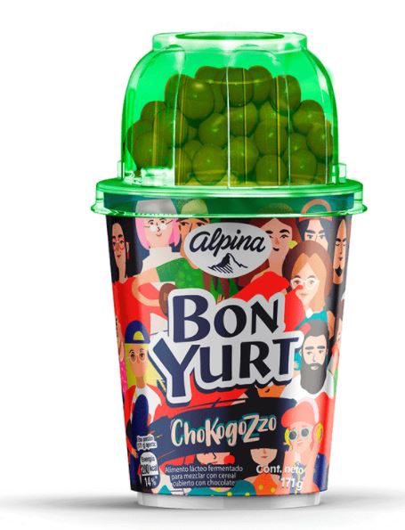 Alpina Bon Yurt Chokogozzo Cereal Yogurt For Kids , 171 gr