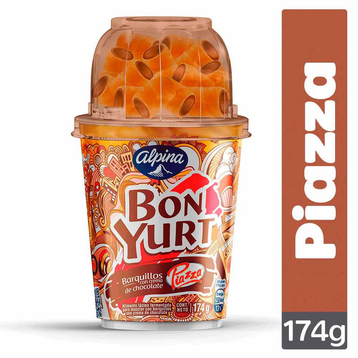 Alpina Bon Yurt Piazza Chocolate Yogurt Snack , 174 gr