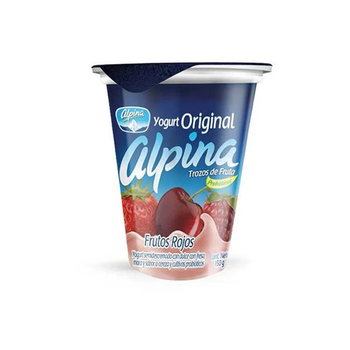 Alpina Original Yogurt Red Fruits Blend Flavor , 150 gr