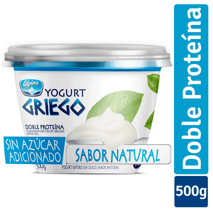 Alpina Greek Yogurt Sugar-Free Natural Flavored , 500 gr