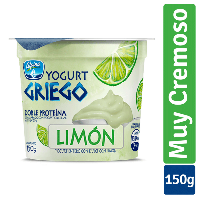 Alpina Greek Yogurt Lemon Flavored , 150 gr