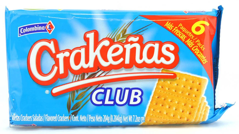 Colombina Crakenas Club Crackers Pack, 6 ct