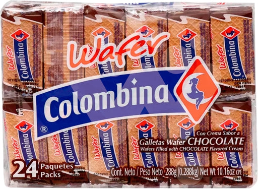 Colombina Wafers Chocolate Flavored Cream, Value Pack, 24 ct