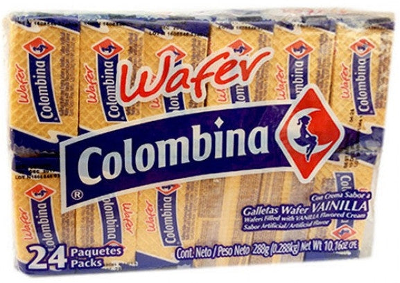 Colombina Wafers, Vanilla, 24 ct