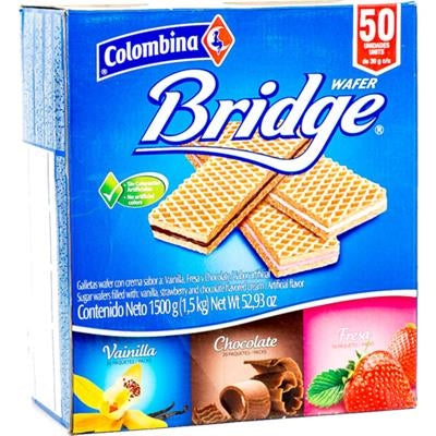 Colombina Bridge Wafer Variety Pack, 50 ct