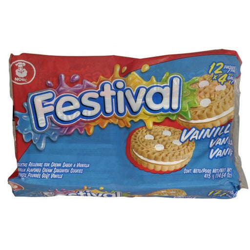 Festival Vanilla Flavored Cream Sandwich Cookies, 12 x 4 ct