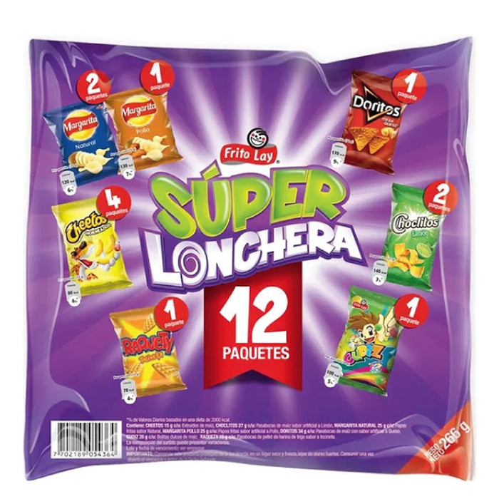 Frito Lay Super Lonchera Potato Chips, Variety Pack , 12 ct