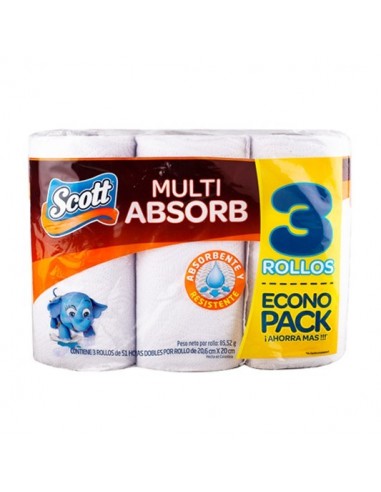 Scott Paper Towels, 2-Ply 51 Sheets , 3 ct