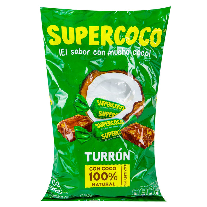 Super Coco Turron Coconut Candy , 100 ct