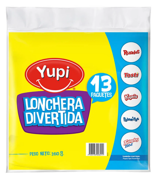 Yupi Lonchera Divertida Potato Chips, Variety Pack , 13 ct