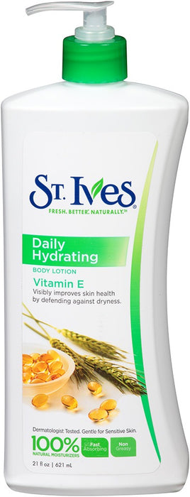 St. Ives Daily Hydrating Body Lotion, Vitamin E, 21 oz