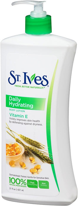 St. Ives Daily Hydrating Body Lotion, Vitamin E, 21 oz