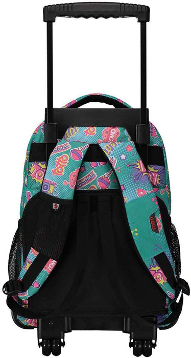 Totto Rue Romper Wheeled Backpack, Light Blue, 1 ct