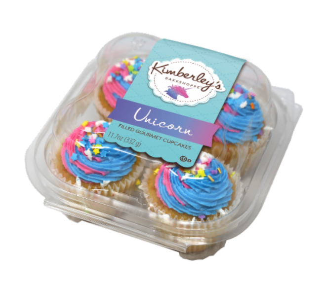 Kimberly's Bakeshoppe Unicorn Filled Gourmet Cupcakes , 11.7 oz