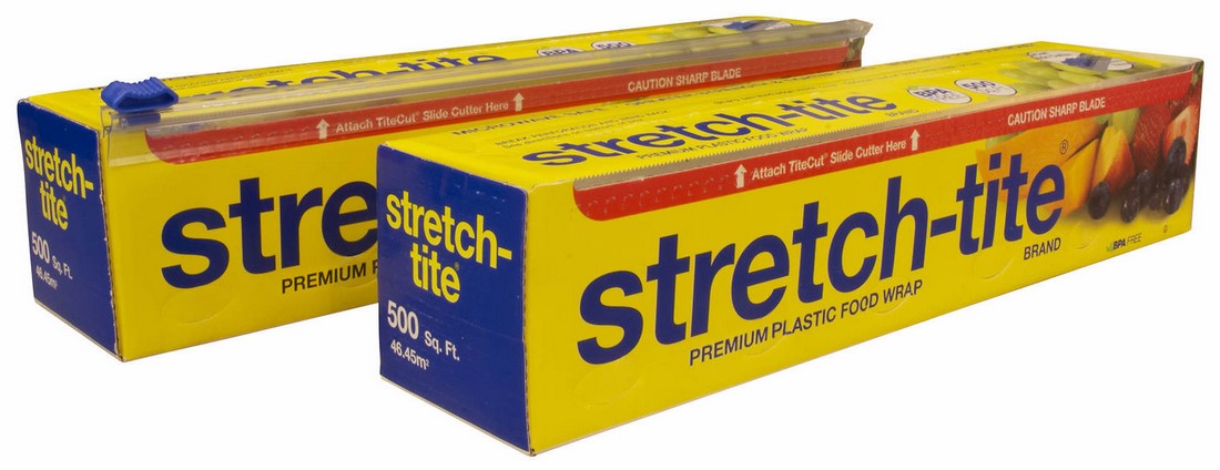 Stretch-Tite Premium Plastic Food Wrap, 2-Pack, 2 x 500 sq. ft.