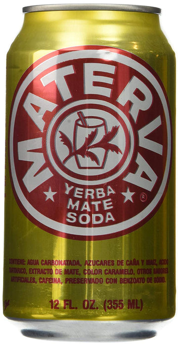 Materva Yerba Mate Soda, 6 x 12 oz