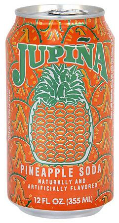 Jupina Pineapple Soda, 6 x 12 oz