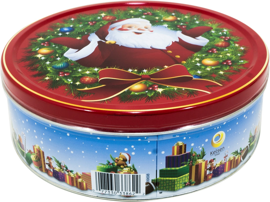 Kelsen Danish Cookies Santa Claus Tin Box, 454 gr