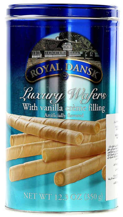 Royal Dansk Luxury Wafers With Vanilla Crème Filling , 350 g