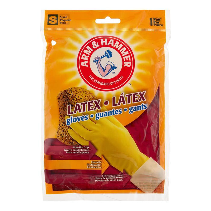 Arm & Hammer Household Latex Gloves, Small, 1 pc