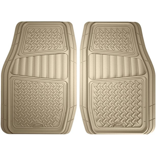 Armor All Tan Rubber Interior/SUV Floor Mat, 2 pcs