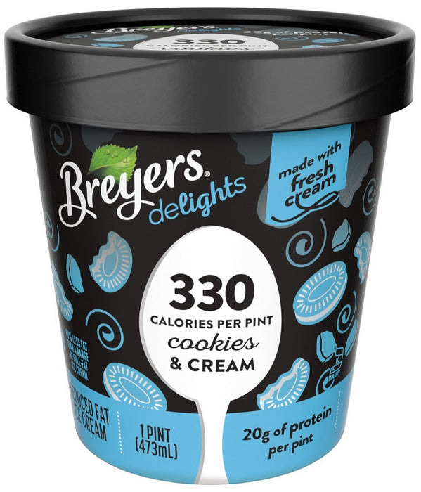 Breyers Delights Cookies & Cream Ice Cream, 16 oz