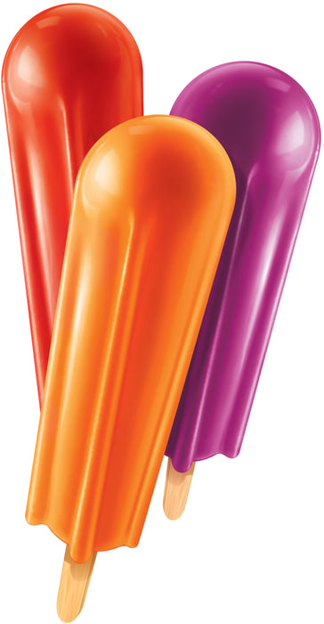 Popsicle Orange Cherry Grape Ice Pops , 12 ct