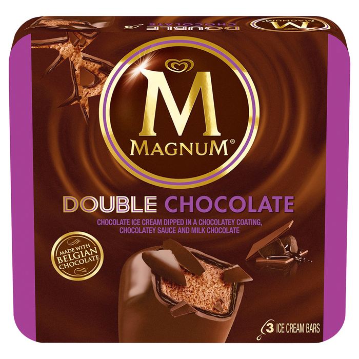 Magnum Double Chocolate Ice Cream Bars, 3 ct