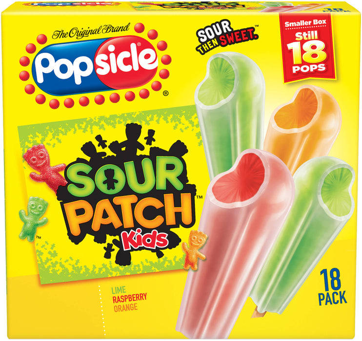 Popsicle Sour Patch Kids Variety Pack, 18 ct