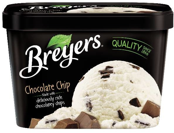 Breyers Chocolate Chips Ice Cream, 48 oz